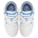 Trendy women sneakers with blue details - White