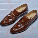 Hi-Gloss men loafers with tassels - Havana-2