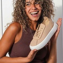 Fashion women sneakers - Beige