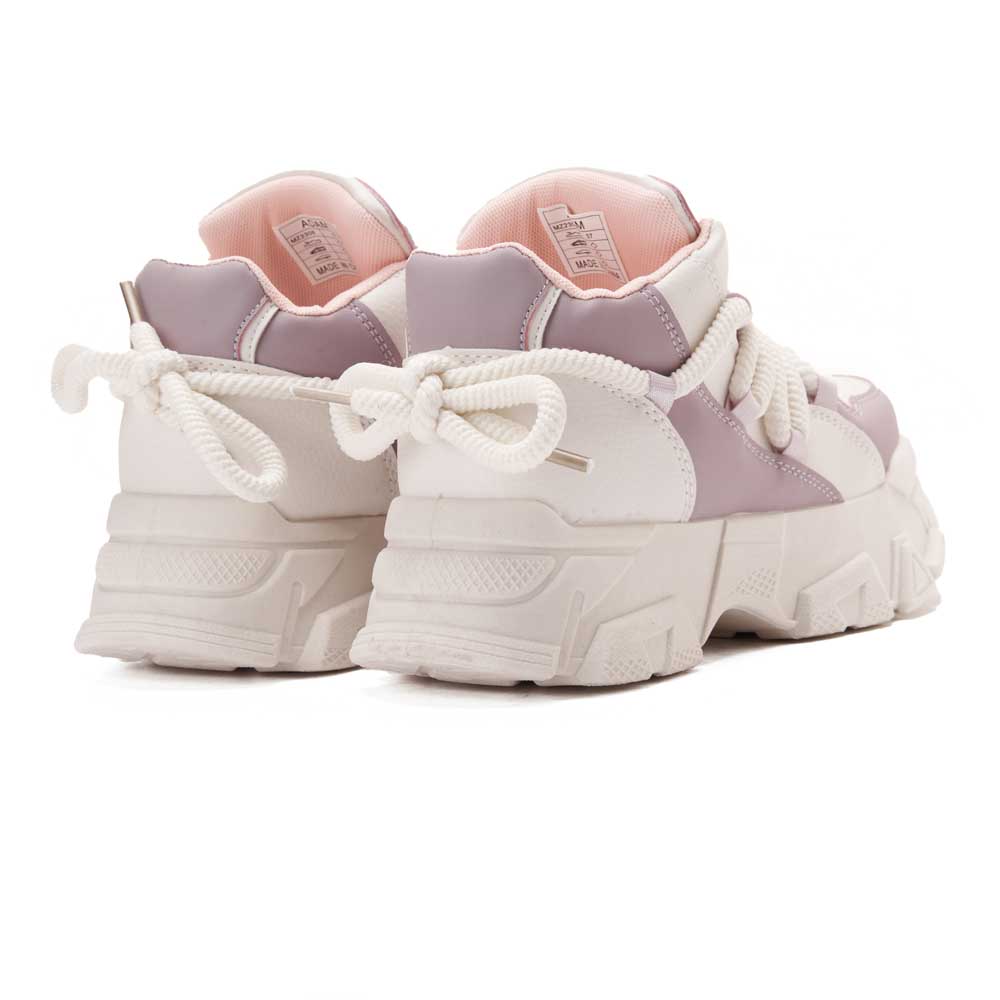 Women Trendy Fashion Sneakers - Purple1