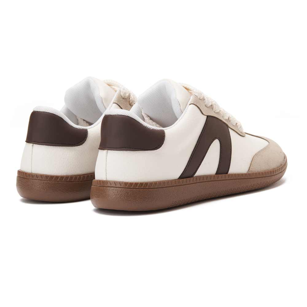 Women's stylish sneakers - Beige*Brown