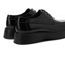 Men's high sole leather shoes - Black1