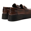 Men's high sole leather shoes - Honey Brown1