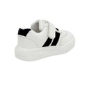 Kids sneakers with black lines - White1