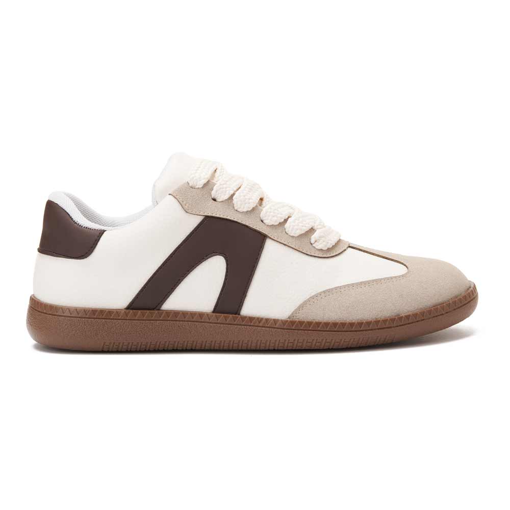 Women's stylish sneakers - Beige*Brown