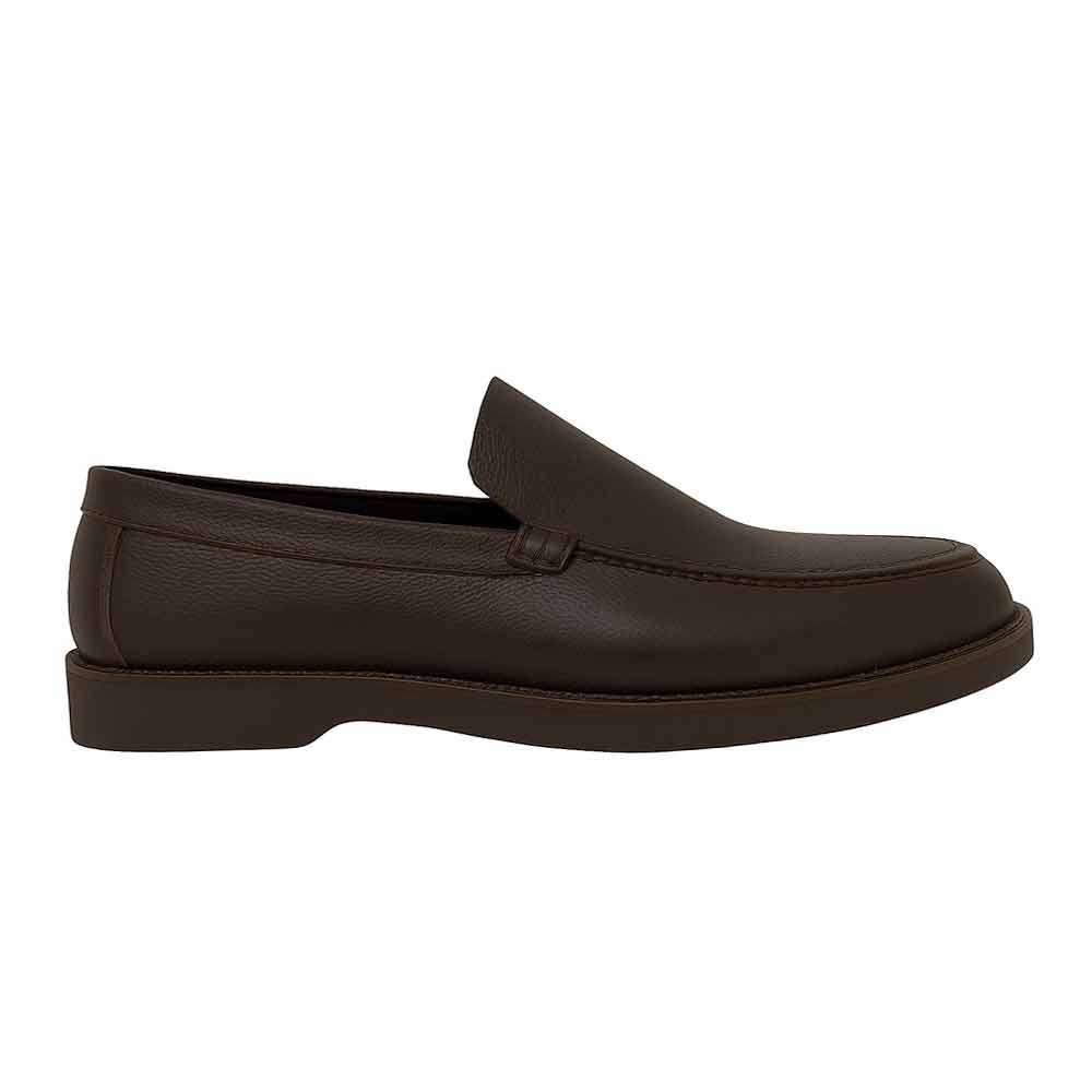 Men's leather moccasins - Brown