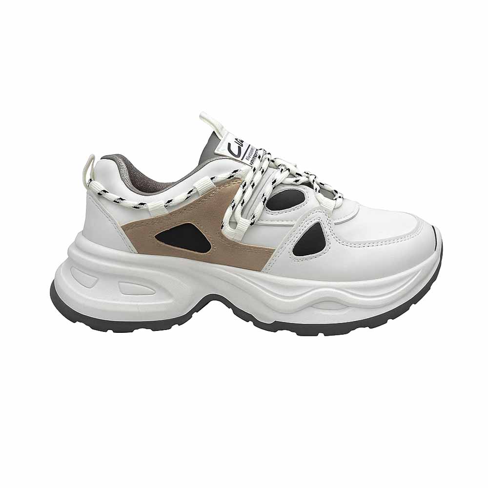 Stylish women sneakers - White*Grey