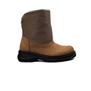 Women casual chamois boot - Cafe