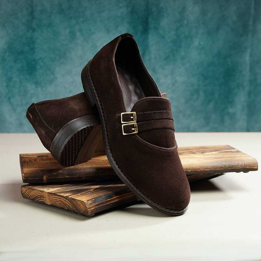 Men Chamois Loafers - Brown