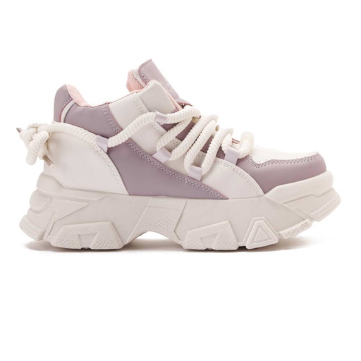 Women Trendy Fashion Sneakers - Purple