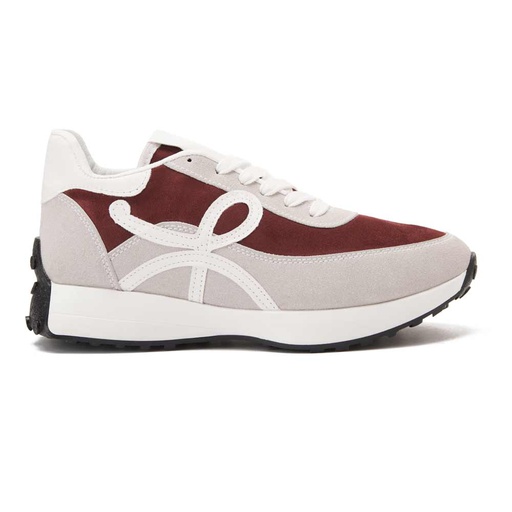 Women's stylish sneakers - Grey*Maroon
