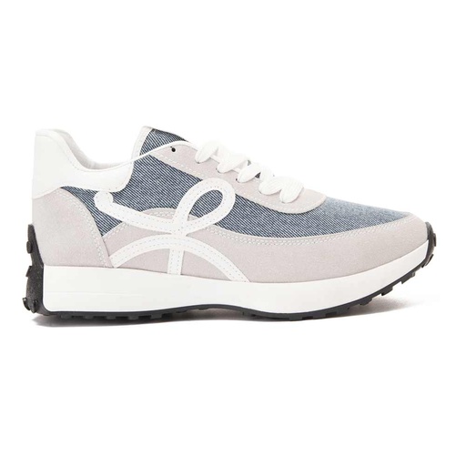 Women's stylish sneakers - Grey*Jeans
