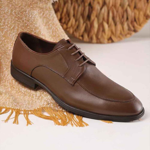 Men leather dress shoes - Havana
